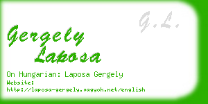 gergely laposa business card